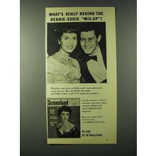 1955 Screenland Magazine Ad - Debbie Reynolds and Eddie Fisher