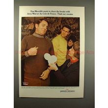 1969 Jantzen Sweaters Ad w/ Don Meredith & Jerry West!!