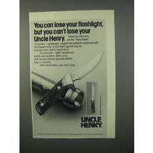 1982 Schrade Uncle Henry Woverine 162 UH Knife Ad