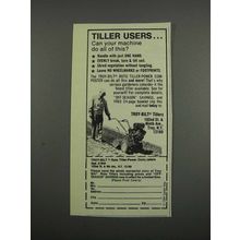 1983 Troy-Bilt Tillers Ad - Tiller Users