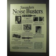1986 Saunders Archery Ad - Noise Busters