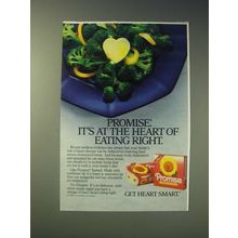 1989 Promise Margarine Ad - Promise. It's at the heart of eating right