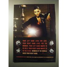 2004 De Beers Diamond Ad - Left Hand Lives for Love