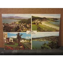 multiview, OBAN, SCOTLAND used vintage postcard 1968 pm #