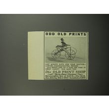 1952 The Old Print Shop Ad - Odd Old Prints
