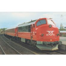 OHJ 104 MX 1029 Denmark Train Railway at Holbaek Postcard