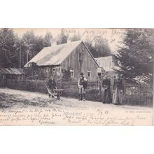 AK Monchshof Thur Dorfstrasse Mit Haus German Postcard