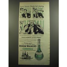 1952 Hiram Walker's Cordials Ad - Dinner forecast: Cloudy but clearing