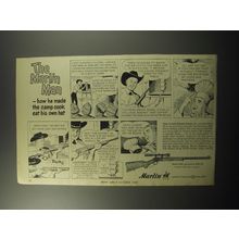 1969 Marlin 39 Rifle Ad - The Marlin Man - how he made the camp cook eat
