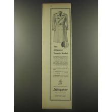 1956 Alligator Trench Coat Advertisement - The Alligator Trench Model