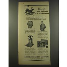 1956 Abercrombie & Fitch Ad - Hallmark Print Blouse; Turtle Neck Ruffster