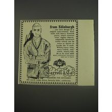 1956 Carroll & Co. Coat-Sweater Ad - From Edinburgh