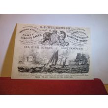 G. C. WILKINSON, BISCUIT BAKER, SOUTHAMPTON MUSEUM unused postcard =