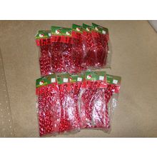 Kurt Adler 9ft Red Plastic Christmas Garland Vintage? 11 pkg NEW