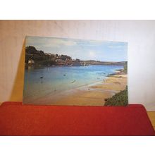 MILLBAY COVE & ESTUARY, SALCOMBE , Devon. used postcard 1967 pm =
