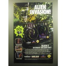 1993 Arena Alien 3 Video Game Advertisement - Alien Invasion!