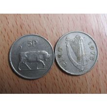 Ireland 1975 5p Coin
