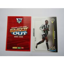 Shola Amiobi - Newcastle - Shoot Out 2005 2006 Magic Box Football Card (EF1)