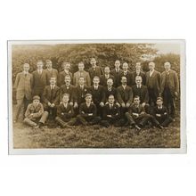 Gentlemen Group Photo, Social History, RP Postcard.