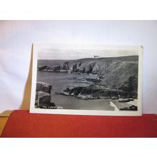 LIGHTHOUSE, LIZARD POINT, CORNWALL, used vintage postcard 1962 pm =