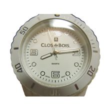 CLOS DU BOIS Wrist Watch White Japan Quartz Movement Metal Case New