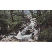 EC962 BALLAGLAS WATERFALL. PRINTED POSTCARD