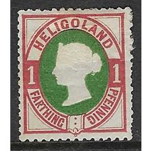 HELIGOLAND QV 1875-90 DIE II 1pf ( ¼d ) MINT HINGED SG10