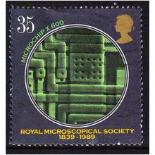 Great Britain 1989 Royal Microscopical Society 35p Used SG 1456 postage stamp