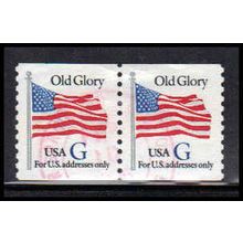 Used 2890 32c G Old Glory Very Fine Pair PA1532