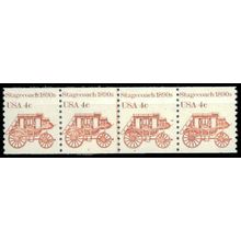 1898A 4c Stagecoach Fine MNH Dry Gum PNC 2/4 G0089