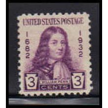 724 3c William Penn Fine Plus MNH O3347
