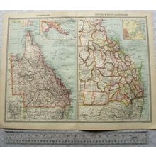 c1907 Harmsworth Plate No. 203-204 Queensland