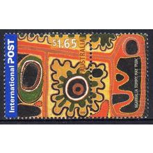 Australia 2002 International Greetings - "Puja" $1.65 Inter Post with Tab Used