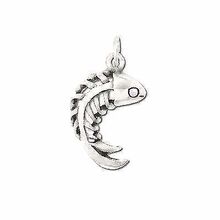 Sterling Silver Fish Bone Pendant