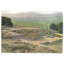 THE PALACE OF PHAISTOS used postcard 1985 postmark /