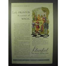 1933 Kimberly-Clark Kleerfeet Paper Ad - Magic