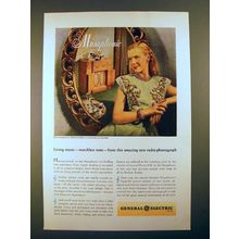 1946 General Electric Musaphonic Radio-Phonograph Ad - Living Music