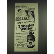 1953 Purex Bleach Ad - Get Linens 3 Shades Whiter