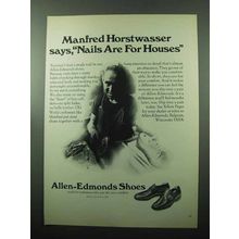 1969 Allen-Edmonds Shoes Ad - Nails are for Houses