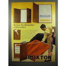 1970 Buxton Toreador Kid Wallet Ad - Fine Leather