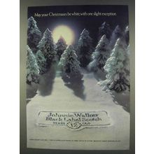 1977 Johnnie Walker Black Label Scotch Ad - Christmases