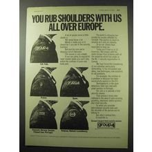 1977 Group 4 Security Service Ad - Rub Shoulders With