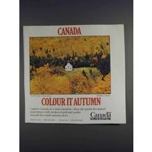 1980 Canada Tourism Ad - Colour it Autumn