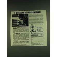 1985 Electric Mobility Ad - 3-wheeling to independence