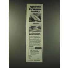 1988 Bilco Basement Door Ad - Appearance performance durability