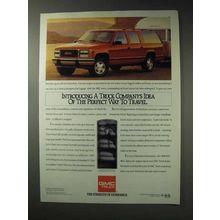 1992 GMC Suburban Ad - Way to Travel