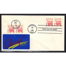 FDC 2261 16.7c Popcorn Wagan Pairs/2 (Unkn Cachet-U/A) Box0546