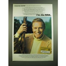 1988 NRA National Rifle Association Advertisement - Charlton Heston