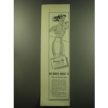 1949 Perma-Lift Girdles Ad - No bones about it stays up without stays