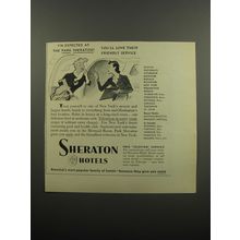 1951 Sheraton Hotels Ad - I'm expected at the Park Sheraton!